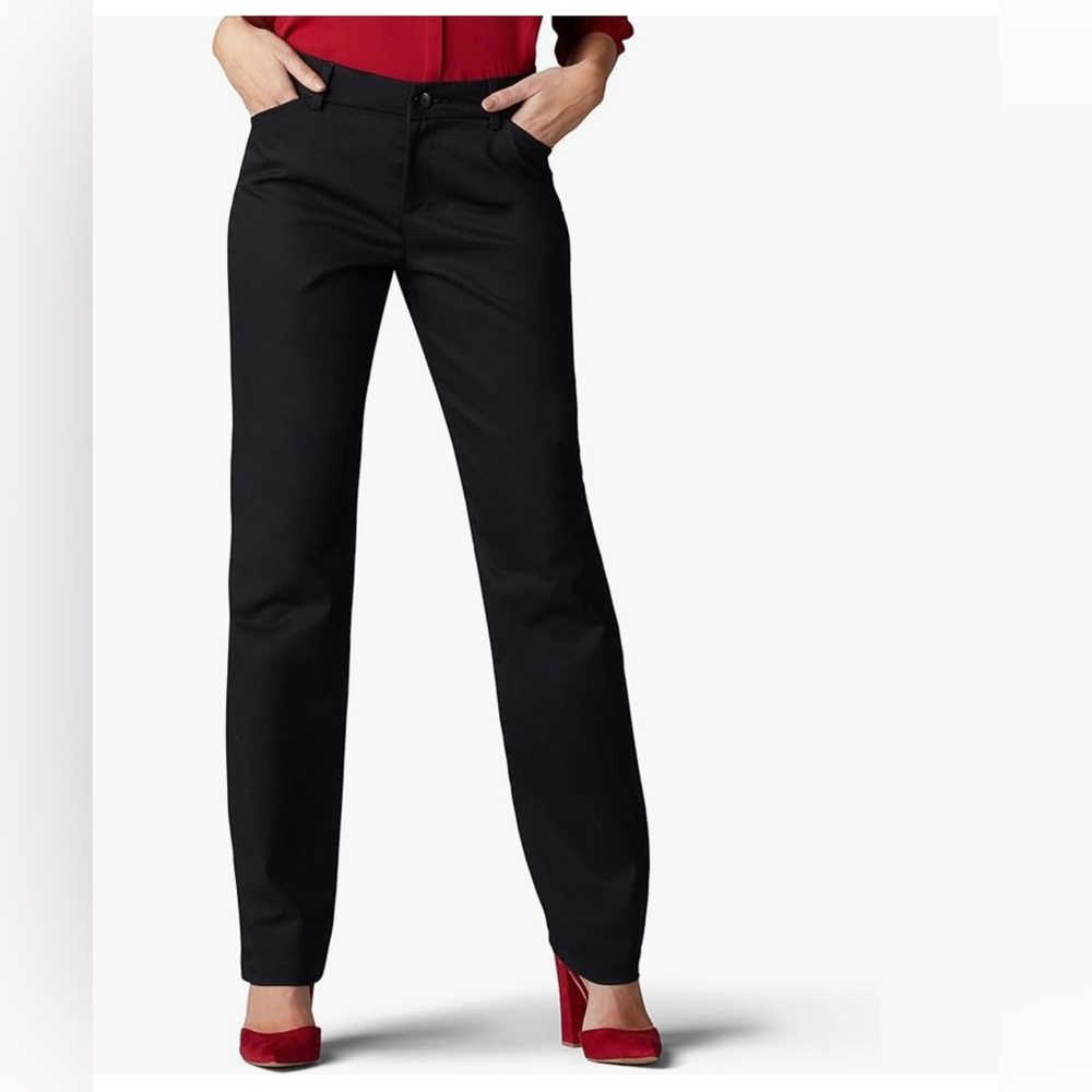 Lee Classic Khaki Straight-Leg Midrise Pants